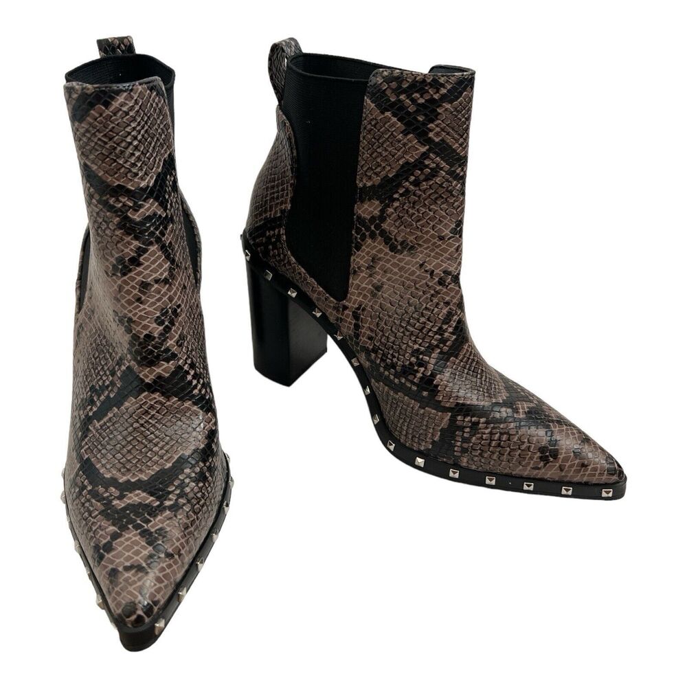 Charles By Charles David Snake Print Ankle Boots
